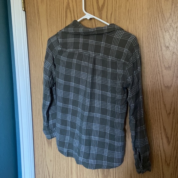 Eddie Bauer green flannel - Picture 2 of 3
